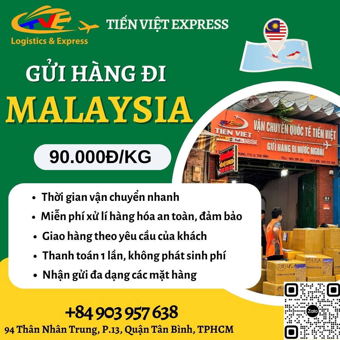 Gửi hàng đi Malaysia - Tiến Việt Express